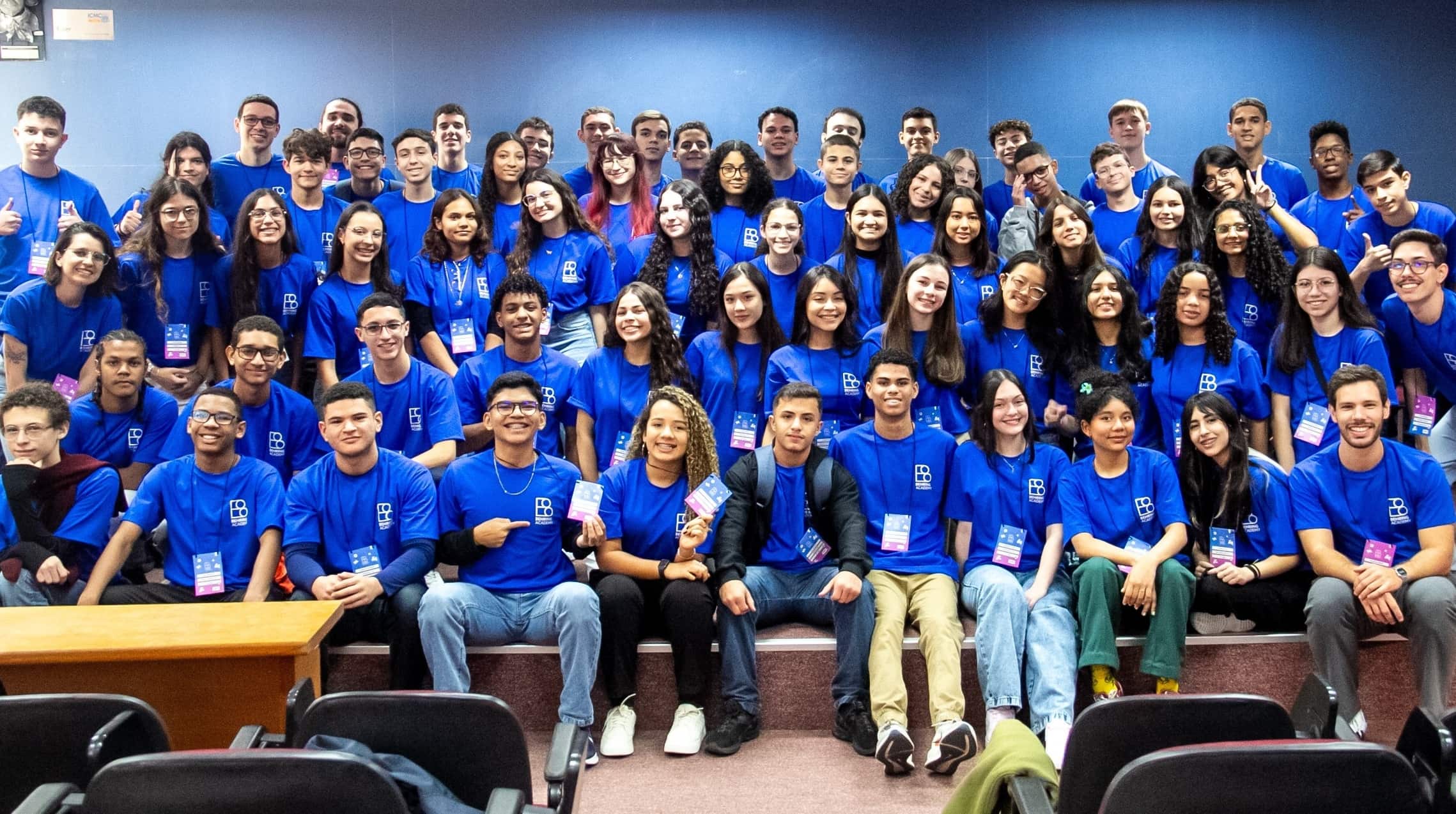 Grupo reunido no camp da USP São Carlos em 2025